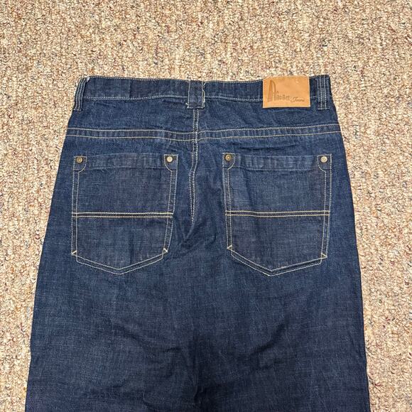 Risk Jeans Co Men's Size 38x32 Baggy Wide Leg Jeans Hip Hop 90s Y2k - Picture 3 of 7